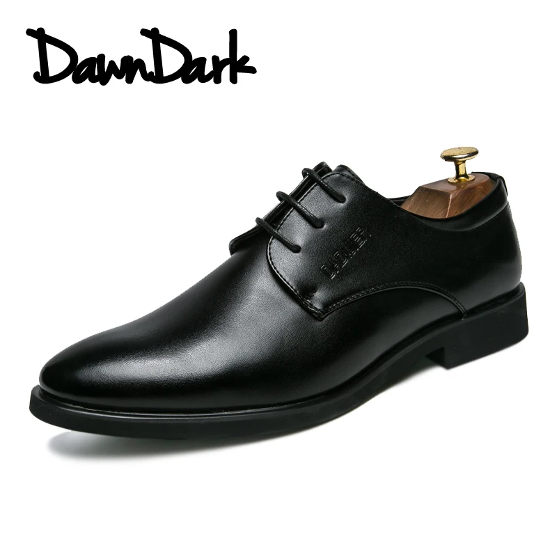 

Men Formal Shoes Luxury Brand Fashion Man Business Dress Pointy Black Shoes Lace Up Male Oxford Wedding Sneaker