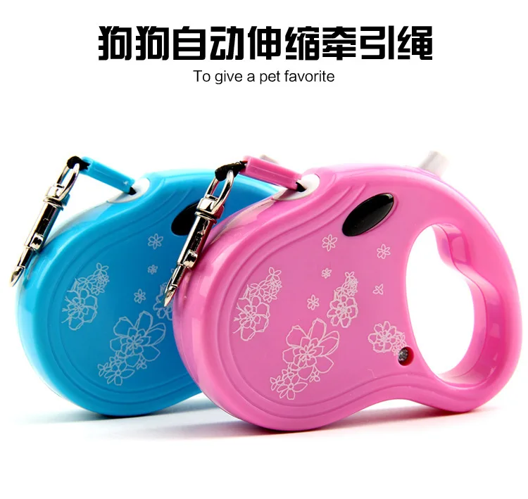 

Free Shipping Pet Products Retractable Leash 3 Meters Flexible Dog Puppy Cat Lead Leashes Sport Collars Automatic Traction Rope