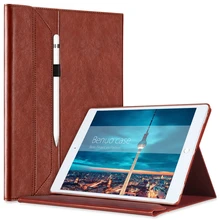 Benuo Portfolio Case For iPad Pro 12.9 Cover Brief Leather Case With Pencil Holder For Apple Pencil Invisible Stand Wake Case