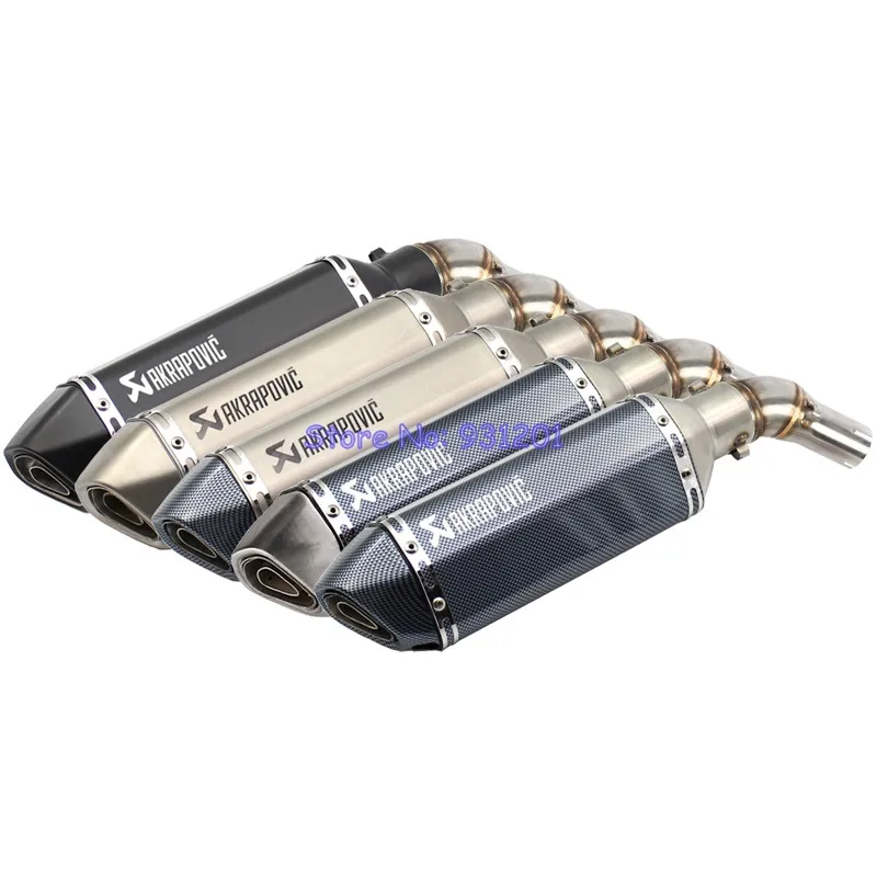 

Motorcycle Exhaust System Mid Link Pipe Adapter with Akrapovic Exhaust Muffler Escape for Kawasaki Z250SL NINJA 250SL Ninja250SL