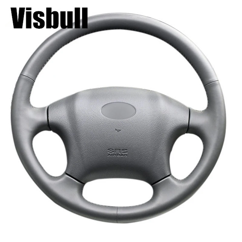 

Visbull Black PU Leather Car Steering Wheel Cover V1051 for Hyundai Tucson 2006-2014