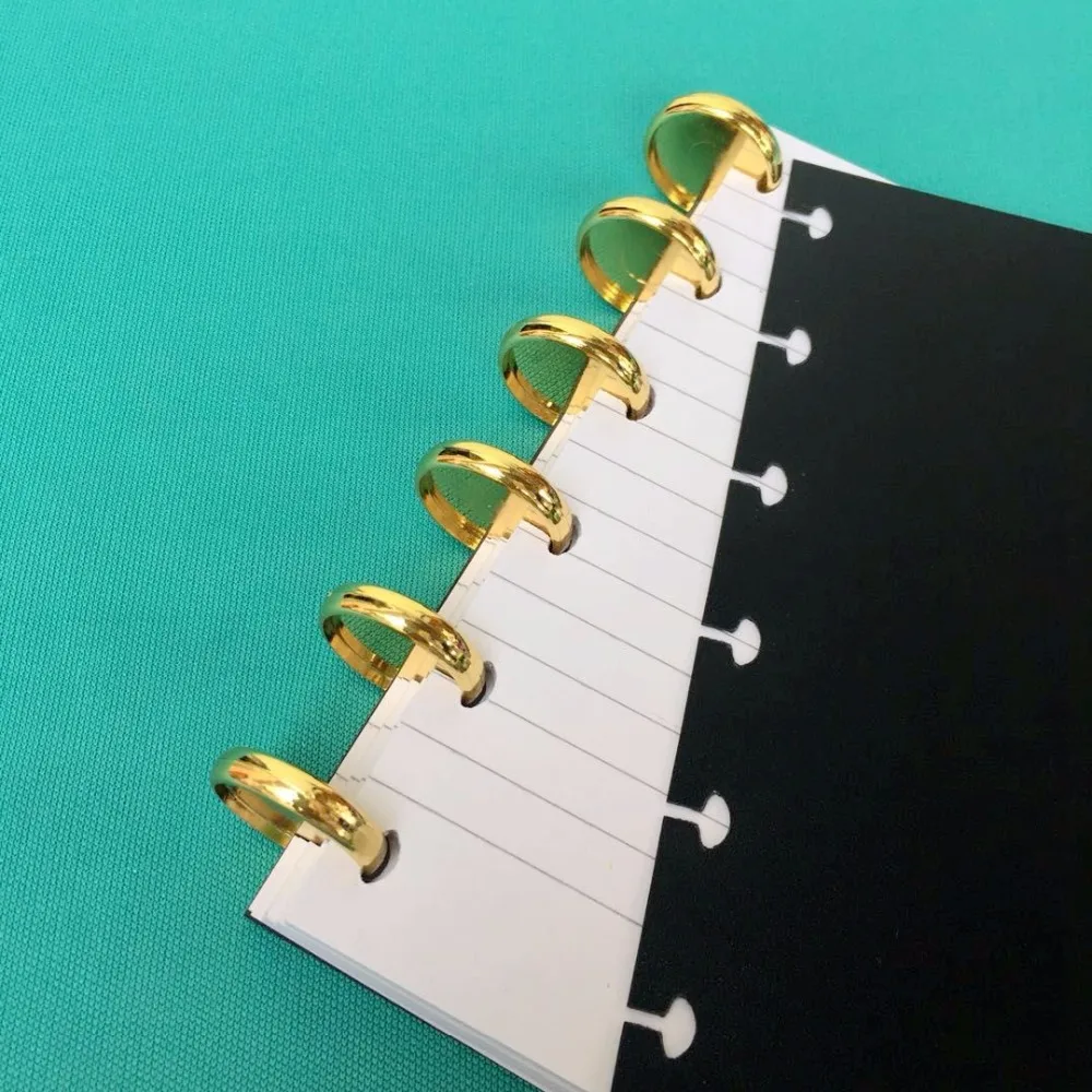 6PCS 18mm Inner Diameter Plastic Loose Leaf Notebook Ring Binder Ring Clip Album Scrapbook Craft Photo Split Rings Tool