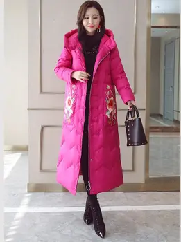 

Women Cotton Padded Jacket 2018 Fashion Women Parkas Long winter Windproof Womens Cotton Jackets Coats New Design