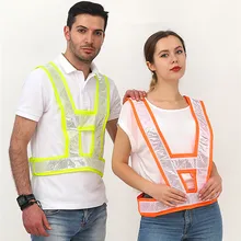 Желтый отражающий жилет безопасности для бега велокросса занятия спортом сигнальный жилет куртка со светоотражателями защитная одежда светоотражающий Топ