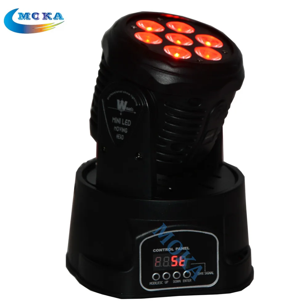 High quality 7x10w Wash Led Moving Head light 4 in1 DMX Mini moving head DJ lighing High quality 7x10w Wash Led Moving Head light 4 in1 DMX Mini moving head DJ lighing