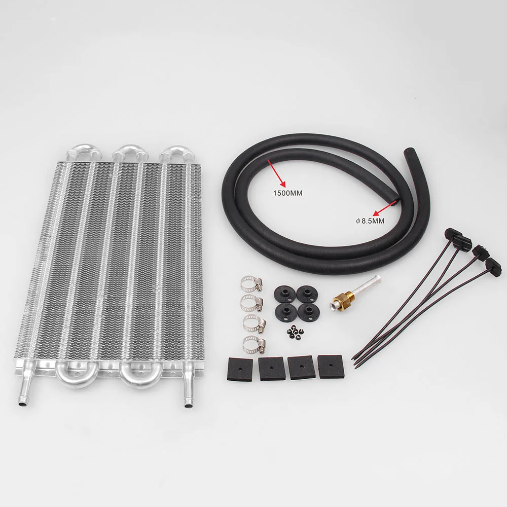 Тюнинговый Автомобильный Универсальный алюминиевый радиатор 7,5 мм система охлаждения подключения запасных частей для автомобилей вакуумный шланг автомобильный конденсатор