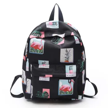 

5PCS / LOT Fashion Backpacks Girls Bag Fashion Cute Animal Printing Backpack For Teenage Girls Laptop Backpack Rucksack