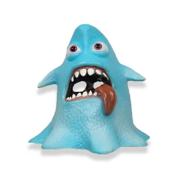 

3D CARTOON Blue Monster Mask HALLOWEEN Prank latex costume maske larp octopus shark animals larp funny Beach toy Prop