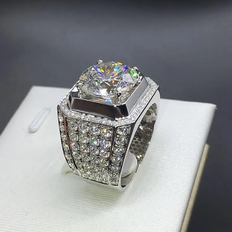 

2 Carat Diamant Set 925 Ring Proposal Engagement Marriage Sterling Silver Ring S925 Ring (LMYS)