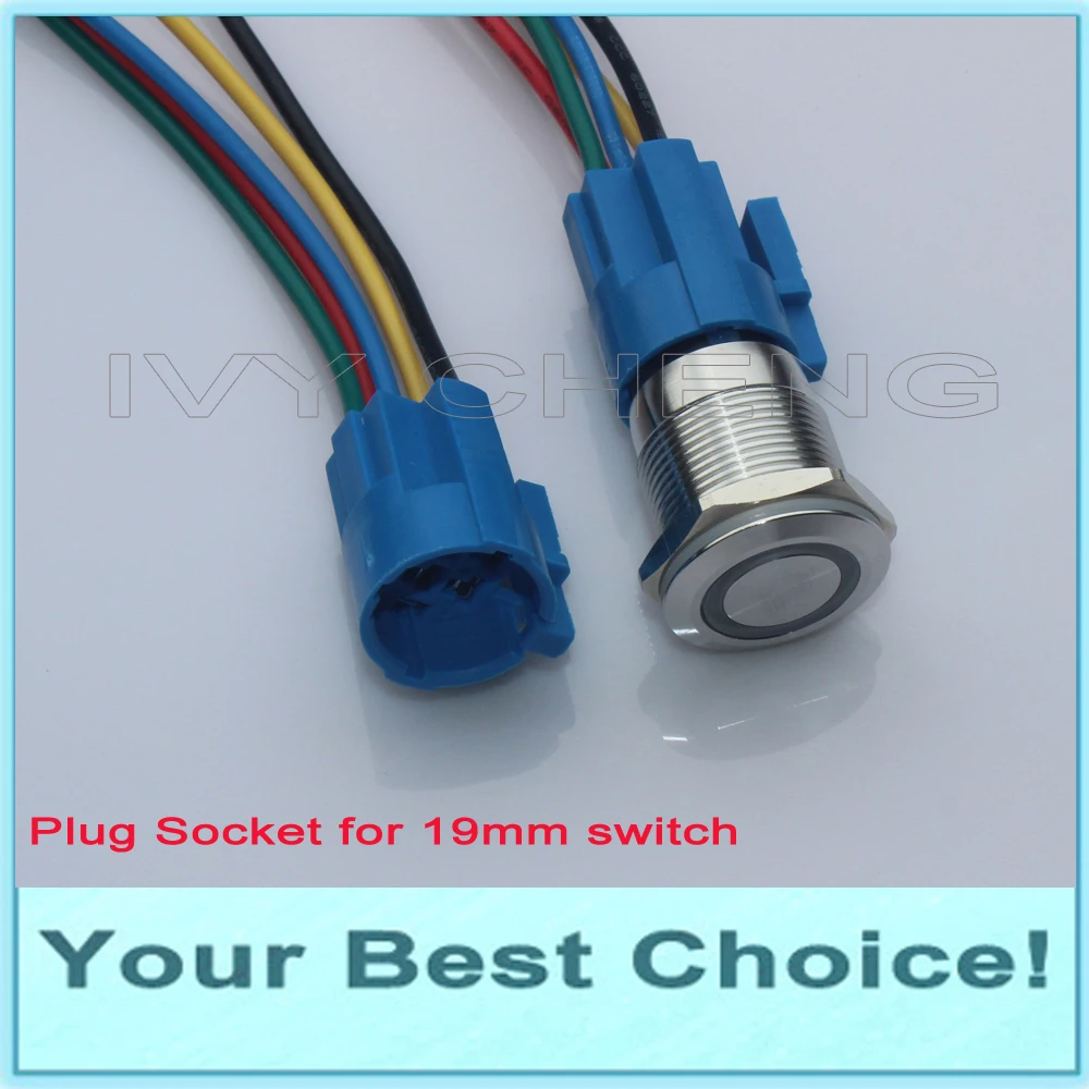 

50pcs/Lot Special Quick Connector Plug Socket for our 19mm Push Button Switch