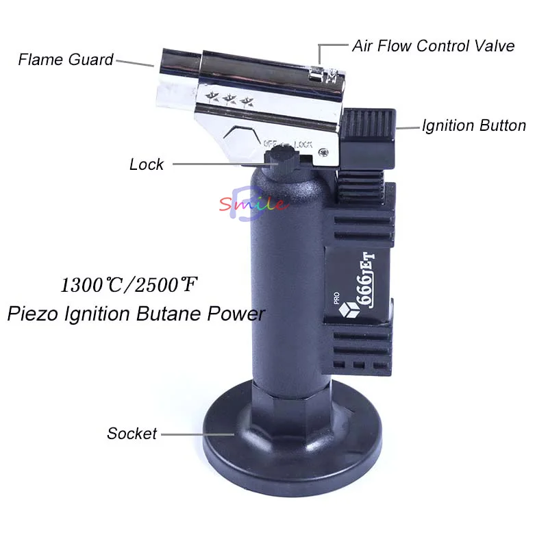 Стоматологическая бутан факел зажигалки Микро Фонарь горелка сварочный, паяльный пистолет зажигалка пламени сварщик ветрозащитный источников огня