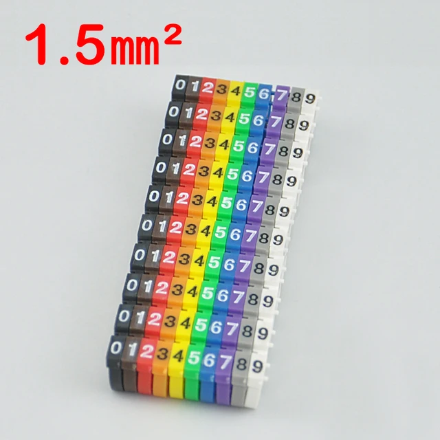 Marcatori Per Cavi Colorati - 150 Pezzi, 1.5mm², Per Identificazione Fili Elettrici - Foto 14