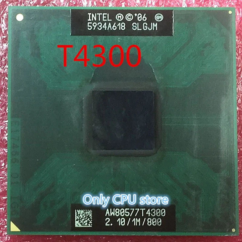 Оригинальный процессор для ноутбука T4300 ЦП Intel Pentium (1M кэш 2 1 ГГц 800 МГц FSB) |