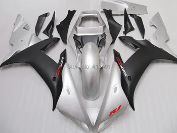 

Injection mold100%NEW Silver black fairing kits for YZF R1 Yamaha YZF-R1 02-03 YZF R1 02 03 YZF 1000 R1 2002 2003 fairing parts+