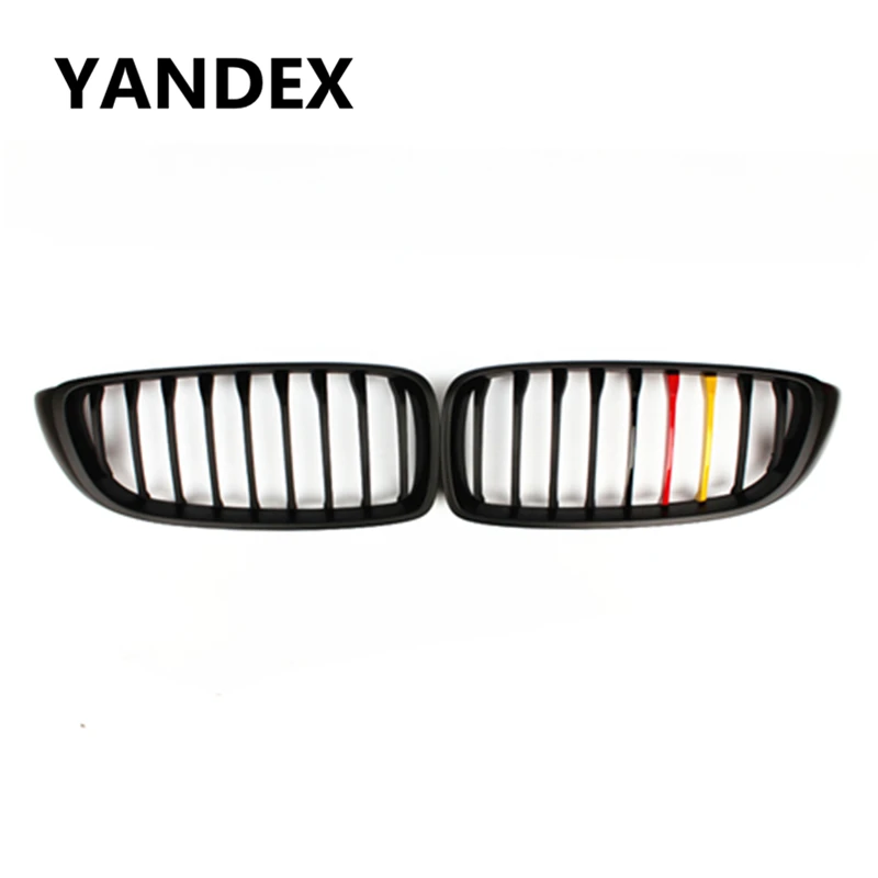 

YANDEX f32 f33 German flagb type 1 slat bumper racing grille for bmw 4 series f32 f33 f36 f82 f83 m4 2014 - IN 420i 428i 435i