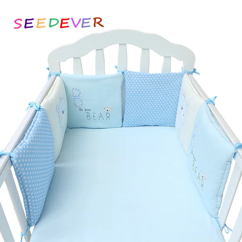 Buy 6pcs Baby bed bumper Cotton pillow Bedding Crib