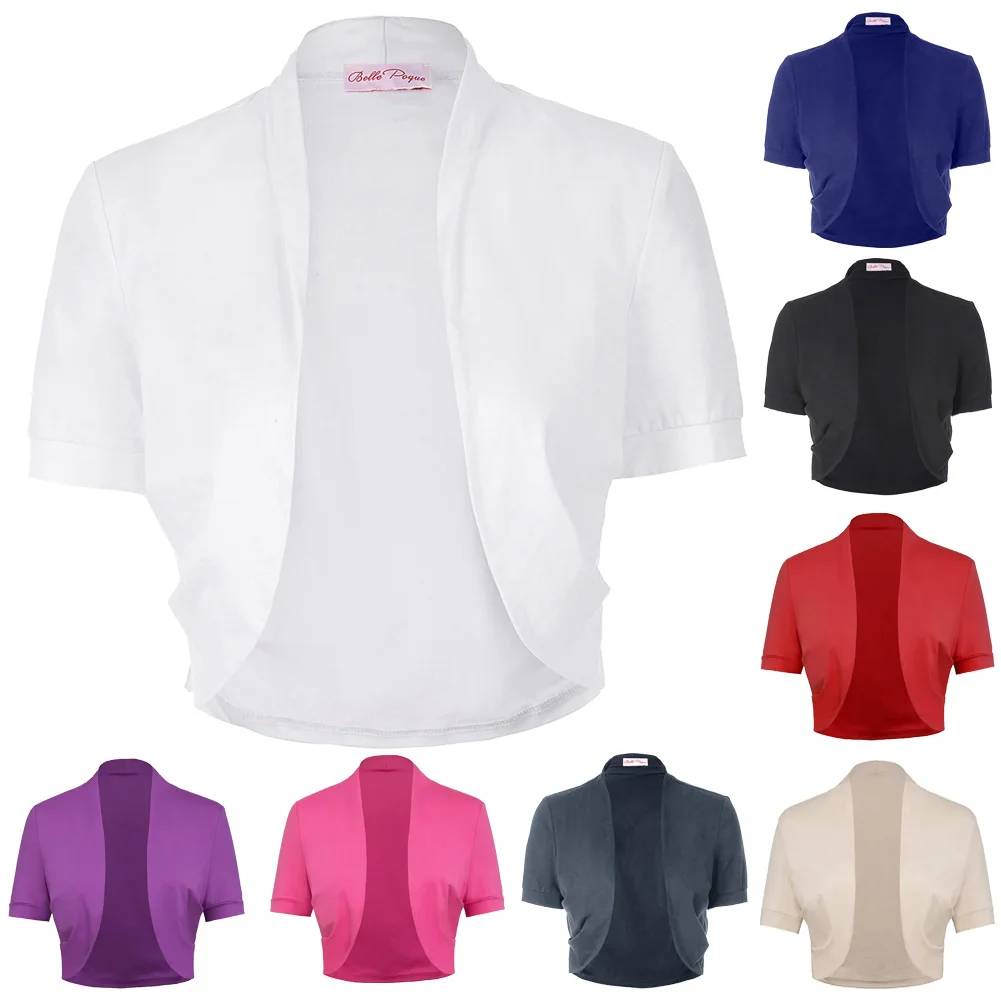 Belle Poque, женский жакет,, короткий рукав, черный БОЛЕРО, болеро, Casaco Feminino, тонкий, для женщин, открытый шов, женские пальто, верхняя одежда