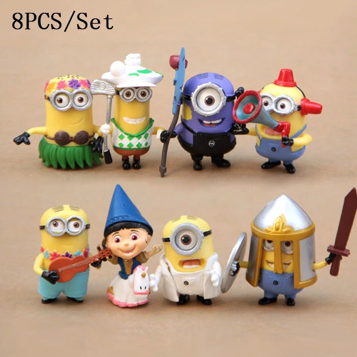 The Movie Minions Action Figures Despicable Me 2 Cute Kevin Bob Stuart Agnes Gru Lucy Toys Doll Kid Christmas Promotion Gift Gift Wrapping Service Prices Gift Packdoll Promotions Aliexpress