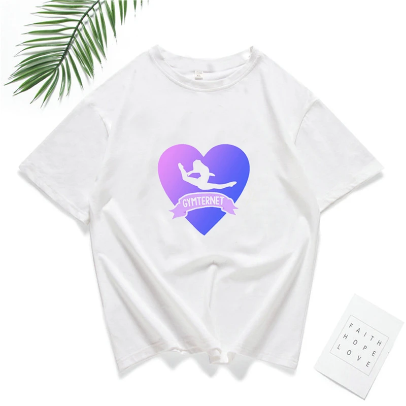

Wholesale Summer Round Neck Short Sleeve Breathable t-shirt Gymnastics Print For Loose Hip Hop Pullover T shirts