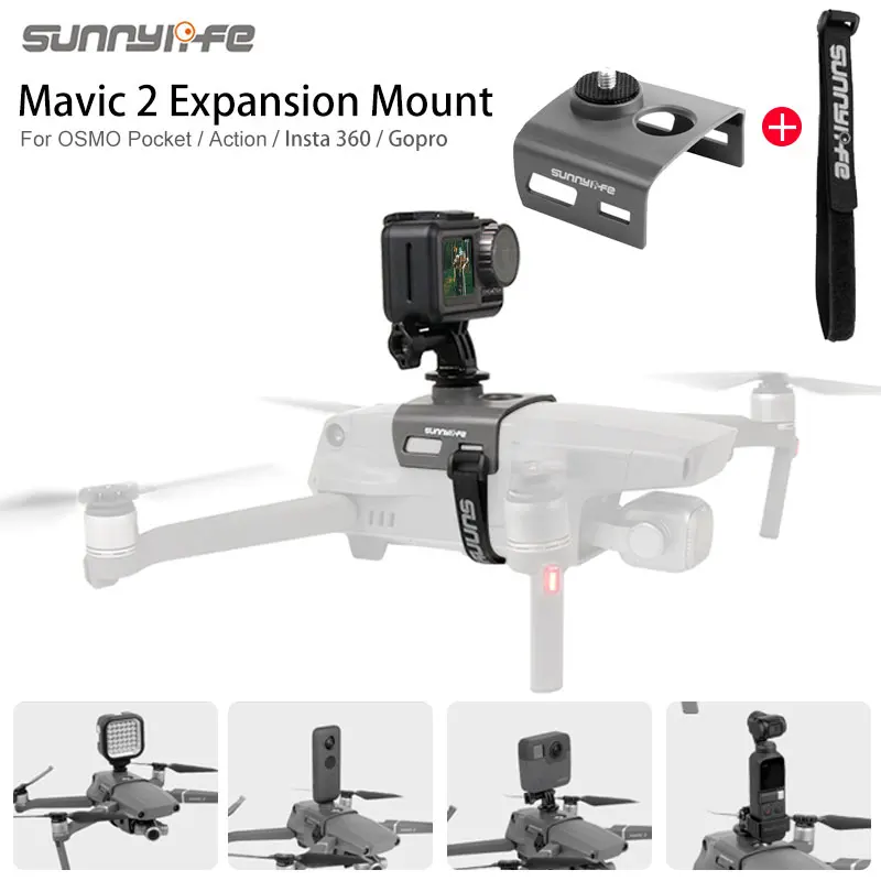 

Expansion Kit Camera Fill Light Holder Mount Adapter for DJI MAVIC 2 Drone OSMO POCKET/ Action GOPRO Insta360