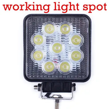 

hot sell 12v SUV epistar 27w led work light 2pcs/set spot beam truck trailer