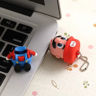 Горячая продажа мультфильм Супер Марио USB флэш накопитель 8 ГБ 32 64 Гб карта памяти