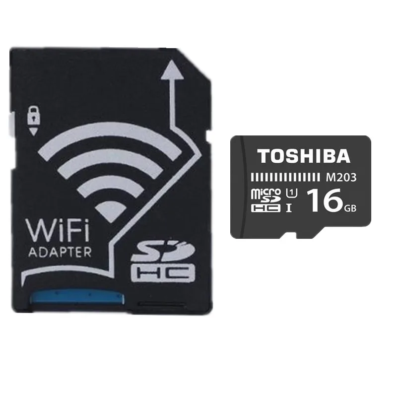 High Speed Wifi Sd Card Adapter With Micro Sd Card 8gb 16gb 32gb Equal To Wifi  Sd Card - Memory Cards - AliExpress