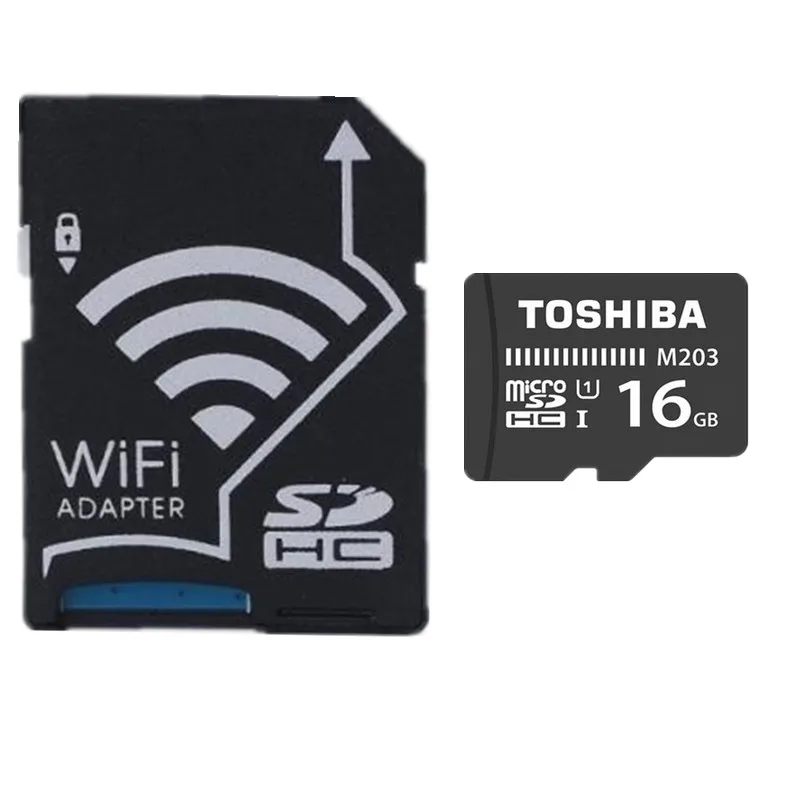 High Speed Wifi SD Card Adapter With Micro SD Card 8GB 16GB 32GB Equal To Wifi SD Card