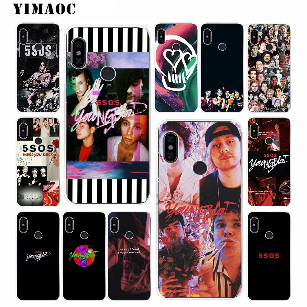 YIMAOC 5 секунд лета 5SOS Мягкий силиконовый чехол для Xiaomi Redmi 6 6A 5A S2 Puls Note 8 7 4X4 4A Pro Go |