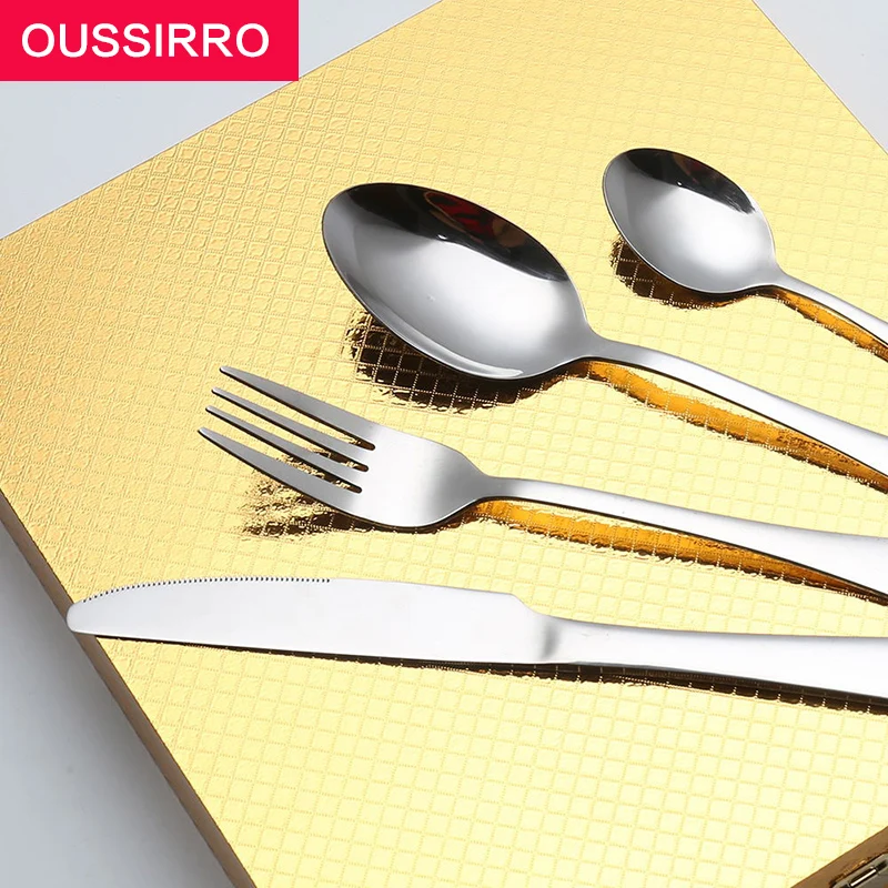16/24 шт. набор столовых приборов из нержавеющей стали|knife and fork|dinner knifedinnerware set |