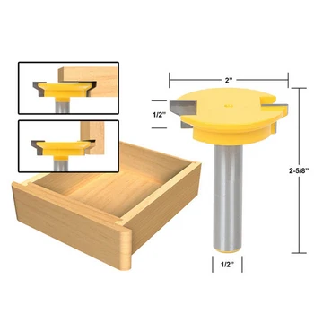 

1/2" Shank Straight Rail & Stile Router Bits Woodworking Chisel Cutter DIY Home Tools