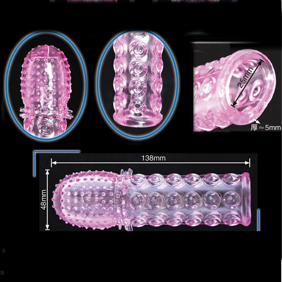 HC034 Penis Extension Delay Reusable Condom (3)