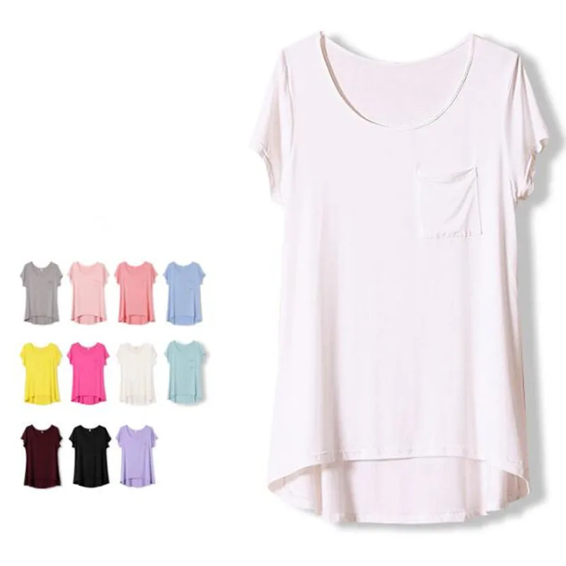 

Plus size women shirts,comfortable sorft casual cotton shirts with pocket,black white red pink Top Short Sleeve Shirts