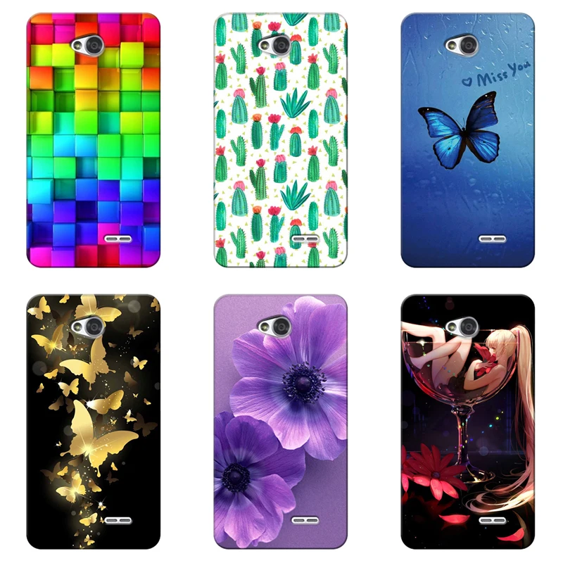 

Phone Case for LG L70 D325 D320 / L65 Dual D285 D280 Printing TPU Protective Soft Silicone Flower Cover Case Phone Cover Coque