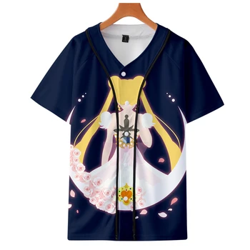 

2019 Sailor moon jackets Kpop Fashion jacket new Sailor moon cool print long sleeve Sailor moon baseball jacket for women