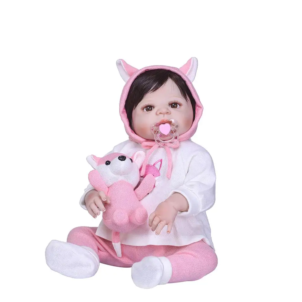 

New Cute Vivid Realistic Lifelike Vinyl Silicone Baby Reborn Doll Kids Sleeping Toy