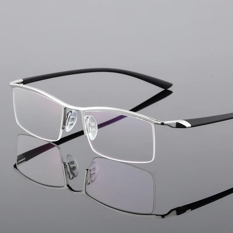 Glasses Frame High Grade Business Men's Eyebrow Line Metal Half Mirror | Аксессуары для одежды