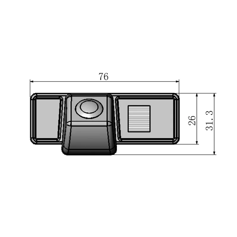 Vardsafe  Reversing Backup Camera dimension for Mercedes Benz Viano Vito B-Class MPV