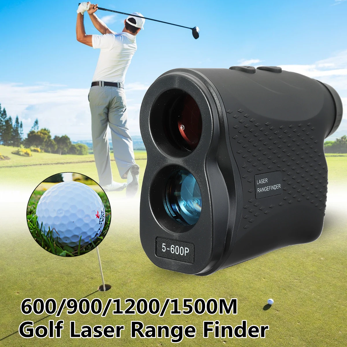 

6X Laser Distance Meter range finder Telescope 600/900/1200/1500m hunting Golf Laser Rangefinder Range Finder Yardage Device