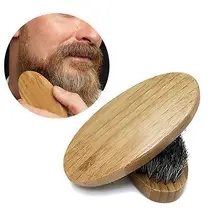 Natural Boar Bristle Beard Brush For Men Bamboo Face Massage That Works Wonders To Comb Beards and Mustache free shipping