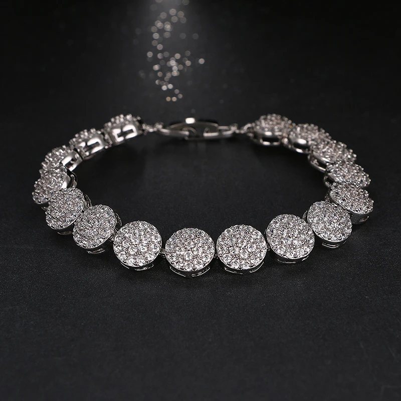 Emmaya одежда высшего качества круглый форма CZ браслет белого золота Цвет Мода для женщин браслеты