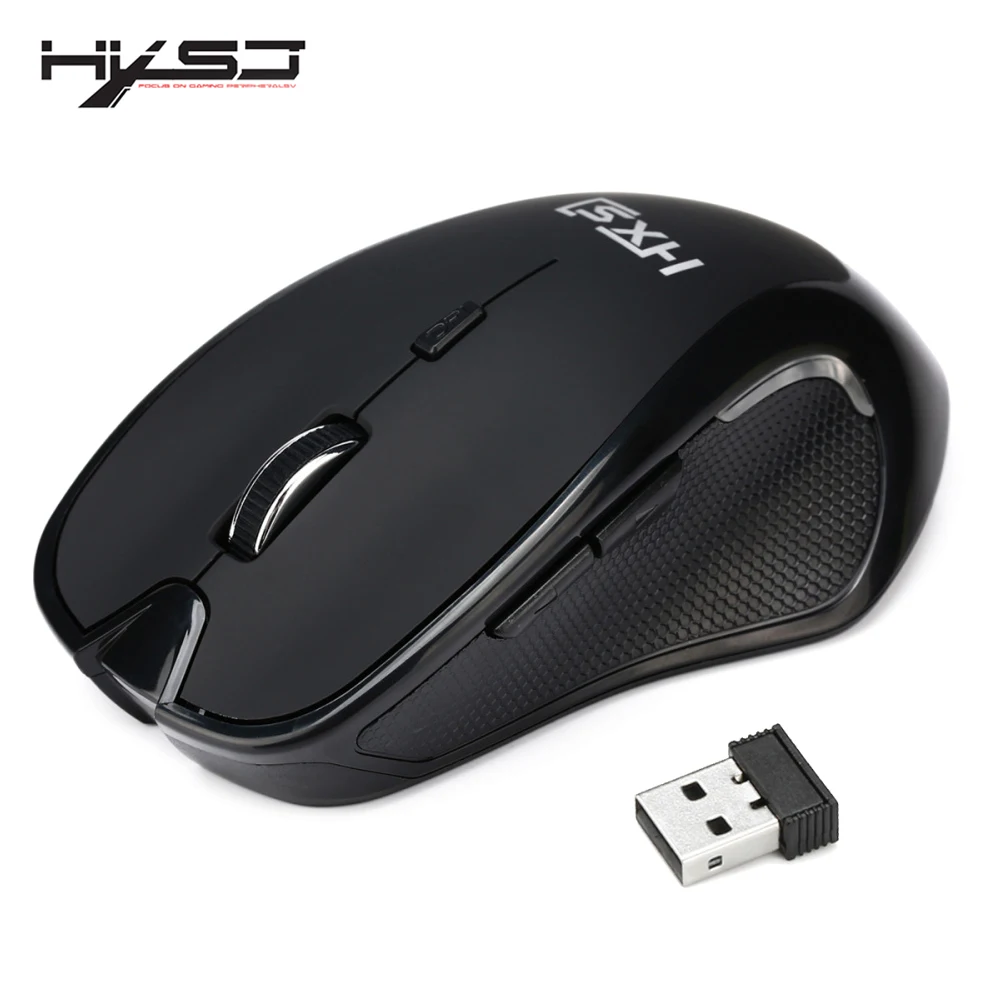 Hxsj Новый 2 4G usb ресивер беспроводной мыши Мышка оптическая мышка игровая мышь для