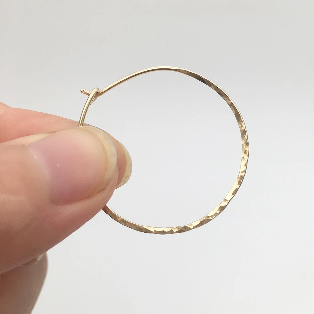 

Vintage Earrings for Women Handmade Circle Earrings Hammered Circle Earrings Charm Loop Jewelry Pendientes Oorbellen