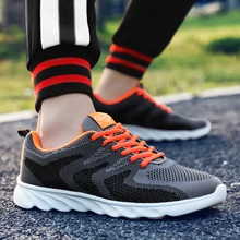 

Weaving Outdoor Adult Men Road Running Jogging Walking Sports Shoes High-quality Lace-up Athietic Breathable Mesh Male Sneakers