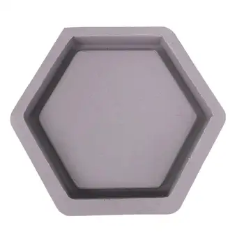 

Hexagon Shaped Cement Flowerpot Molds Home Decoration Concrete Planter Pallet Silicone Mold