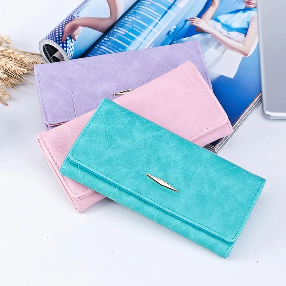 

181221 New Ladies Purses Female Leather Wallets Women Long Purse Woman Wallet Card Holder Clutch femme High Quality 1082510##418