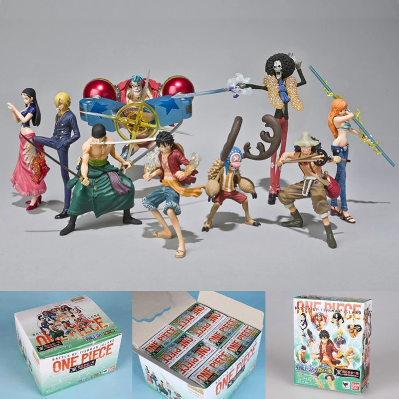 

PVC 9 Styles Battle of Fishman Island ONE PIECE Action Figure Luffy Nami Robin Franky Brook Anime Model Toy Collectibles Gift