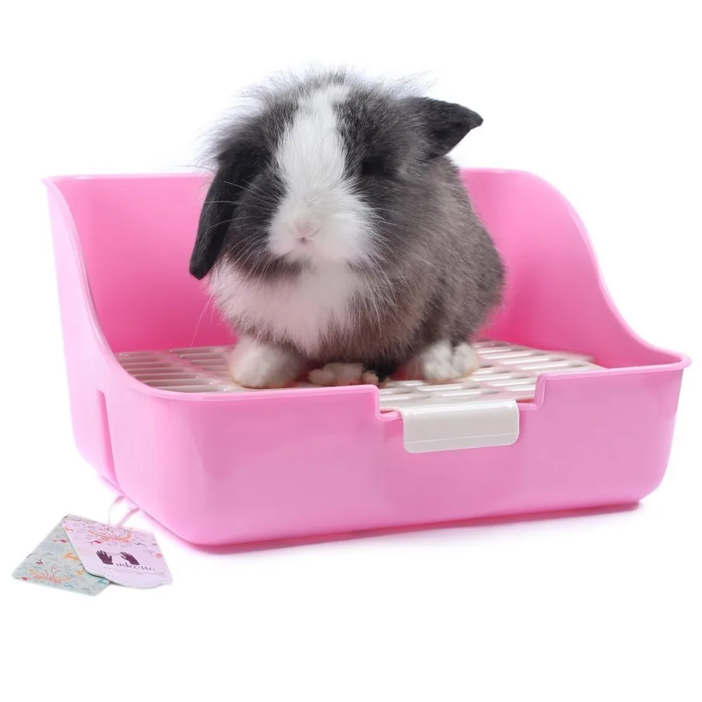 Mkono Square Potty Trainer Corner Litter Tray Bedding Box Pet Pan