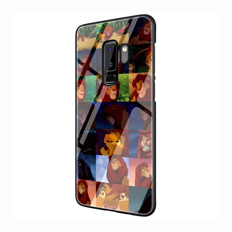 G6 Король Лев закаленное Стекло чехол для телефона для samsung S7 край S8 S9 S10 Plus Note 8 9 A10 20 30 40 50 60 70 - Цвет: G6