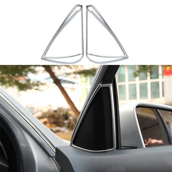 

Chrome plate ABS Inner Door Stereo Speaker Trim Decoration Cover Auto accessories For Mercedes Benz C Class W204 2008-2014